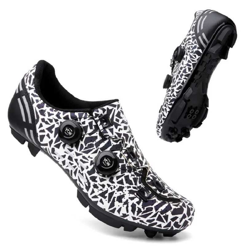 Mens cycling shoes road cycling boots flatbed racing shoes off-road shoes mountain biking shoes Spd pedal cycling shoesXJ250319