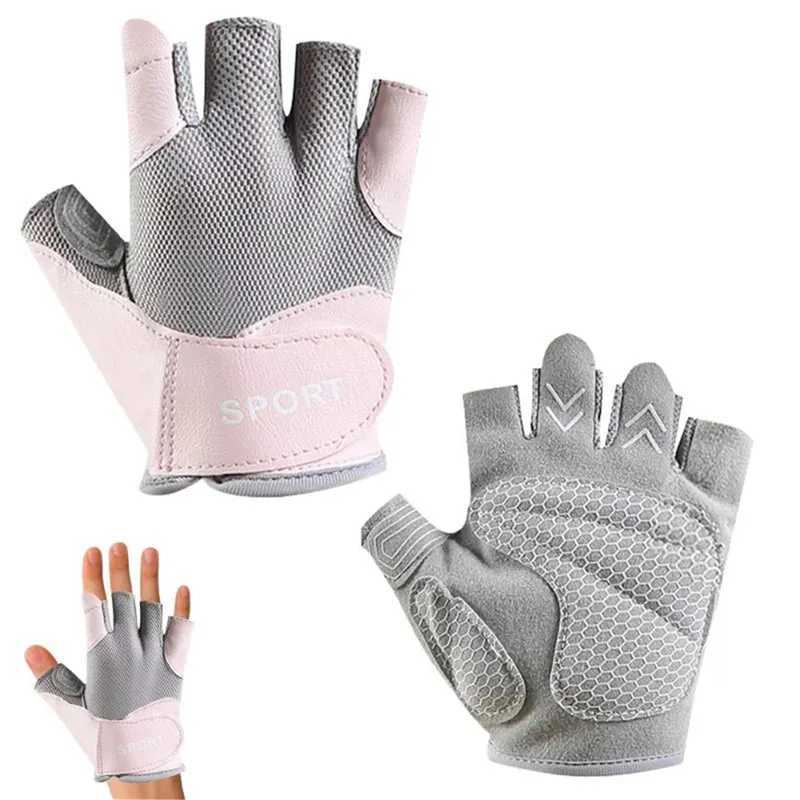 Bicycle gloves Womens half finger gym gloves Bicycle gloves gel breathable anti-skid outdoor sports fitness glovesW241018