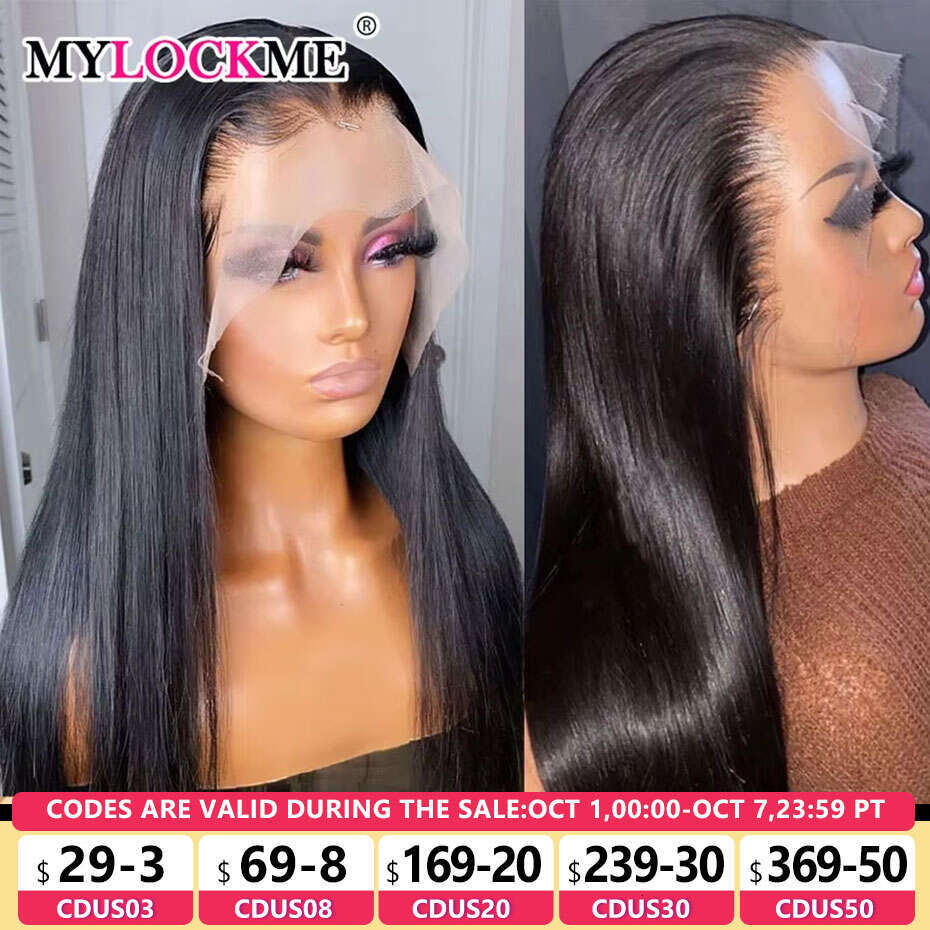 13x6 Bone Straight Human Hair Lace Frontal Wig 5x5 6x4 Easy-Go Lace Wigs For Women Pre Plucked With BabyHair 13x4 Lace Front Wig