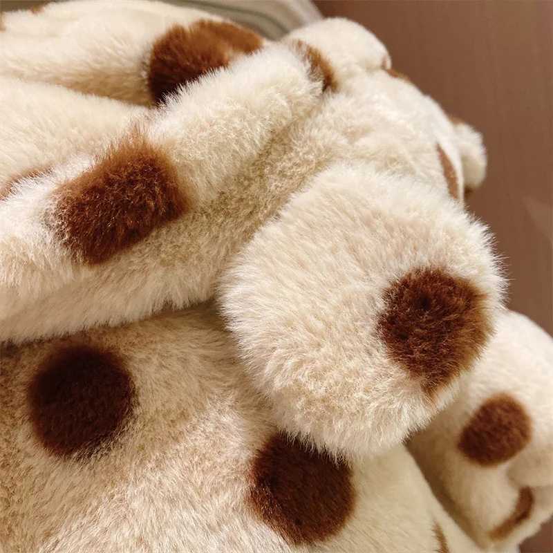 Autumn and winter Kawaii fashion polka dot girls jacket warm thick and cute childrens jacket fully matched boys top zipper childrens clothing M241018