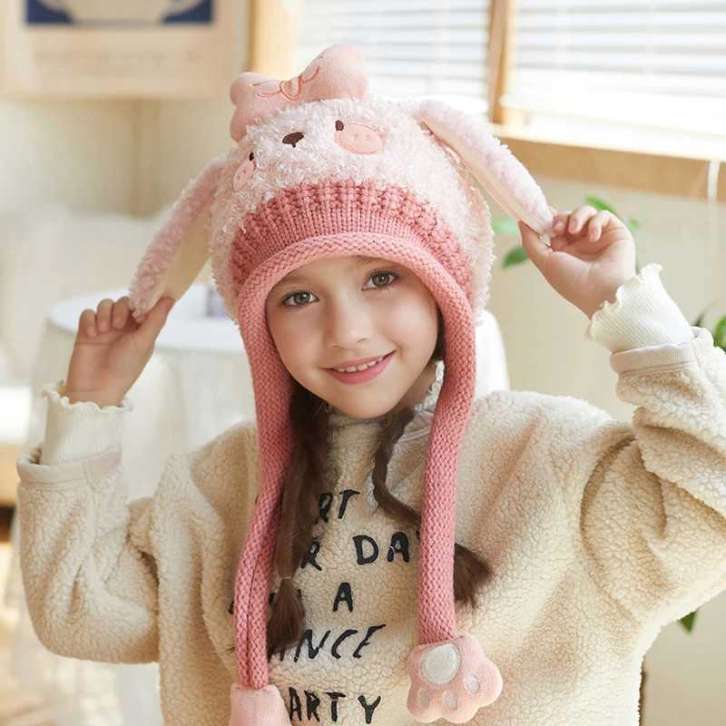 Baby Hats for Winter Kids Hat with Cotton lining Fleece hats Girls and Boys Cotton Ear Protection Hat Warm Caps for Cold Weather LX241018