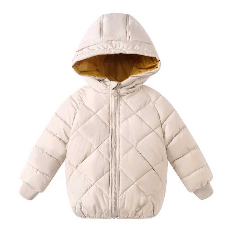 Winter Childrens Thick Coat Autumn Boys and Girls Fashion Apron Warm Coat Baby Hoodie Childrens Cotton Coat 3-8Y M241018