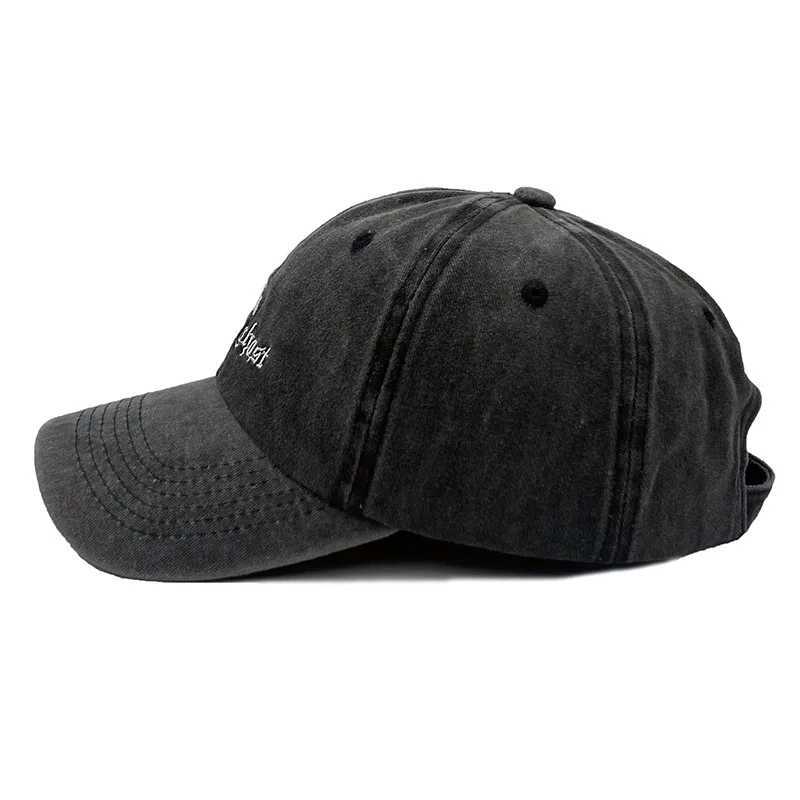 Summer Autumn Future Embroidery Ghost Hip Hop Sunshade Baseball Cap Washed Distressed Outdoor Sunscreen Soft Snapback Hat Q209X241018