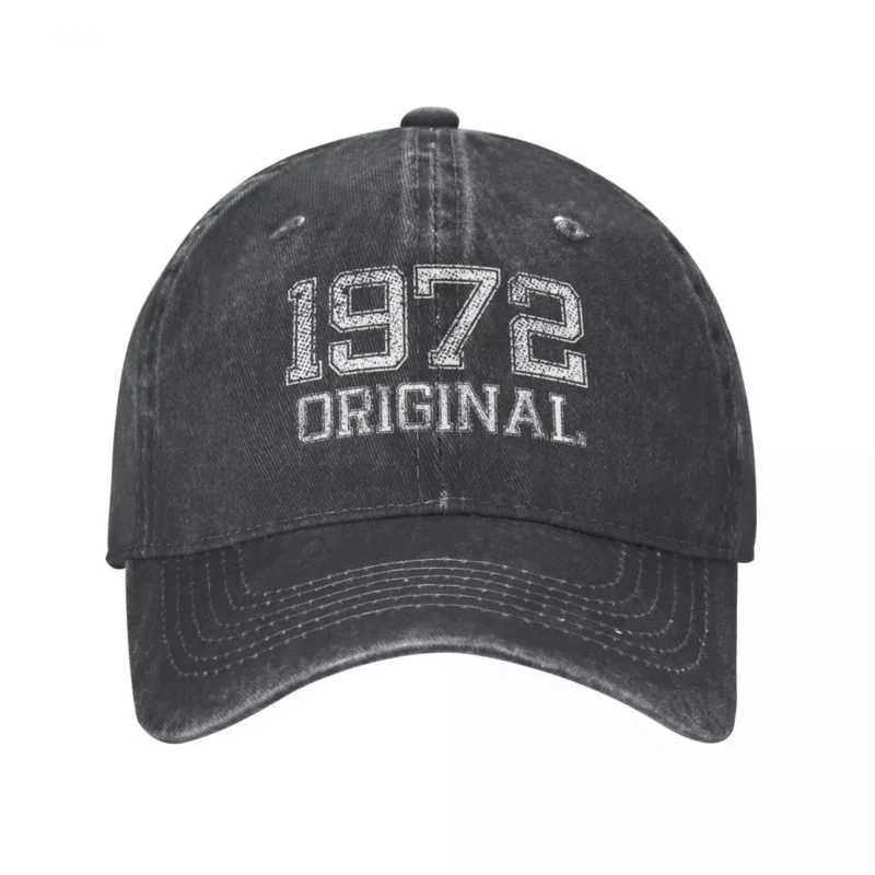 Made In 1972 Original Vintage Unisex Style Baseball Cap Dad Father 50 Years Old Distressed Cotton Caps Hat Vintage Snapback HatX241018