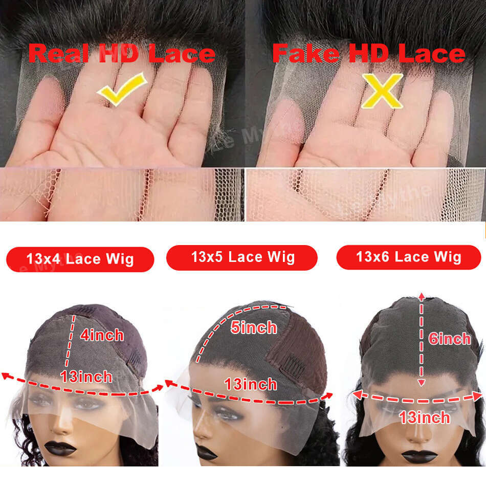 200 Density Body Wave HD Transparent 613 Honey Blonde 13x5 30Inch 13x6 Front Human Hair 13x4 Lace Frontal Wig Brazilian