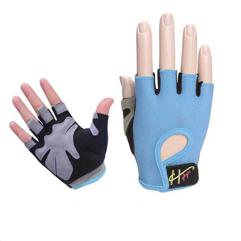 1 pair of lightweight half finger sports gloves multifunctional fitness gym weightlifting training driving glovesW241018