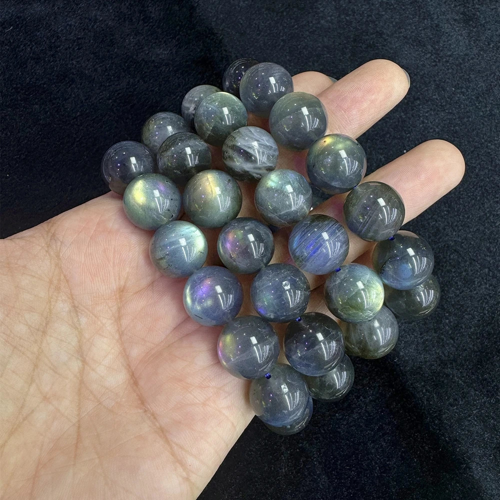 Natural 15/20 MM Labrador Retriever A Grade Round Bead Bracelet for Mens Jewelry Party Charm Energy Gift 241017