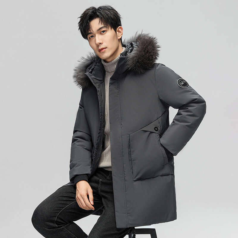 Hooded Cotton Large Fashion Thickened Loose Men's Parkas Coat New Long Casual Thick Warm Jacket
