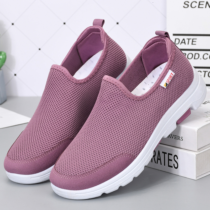 New Model Designer Knitting Slip On Mesh Easy Running For Women Casual Shoes Ddmythur