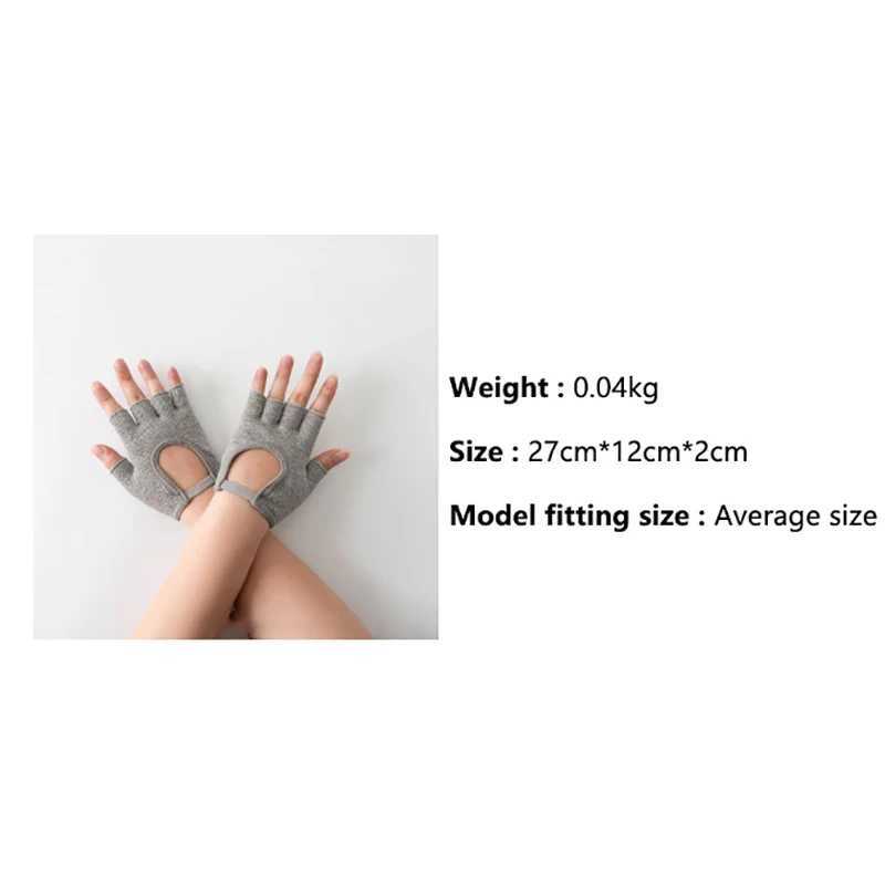 1 pair of male and female half finger bicycle gloves - anti slip fitness training gloves for fitness yoga and weightliftingW241018