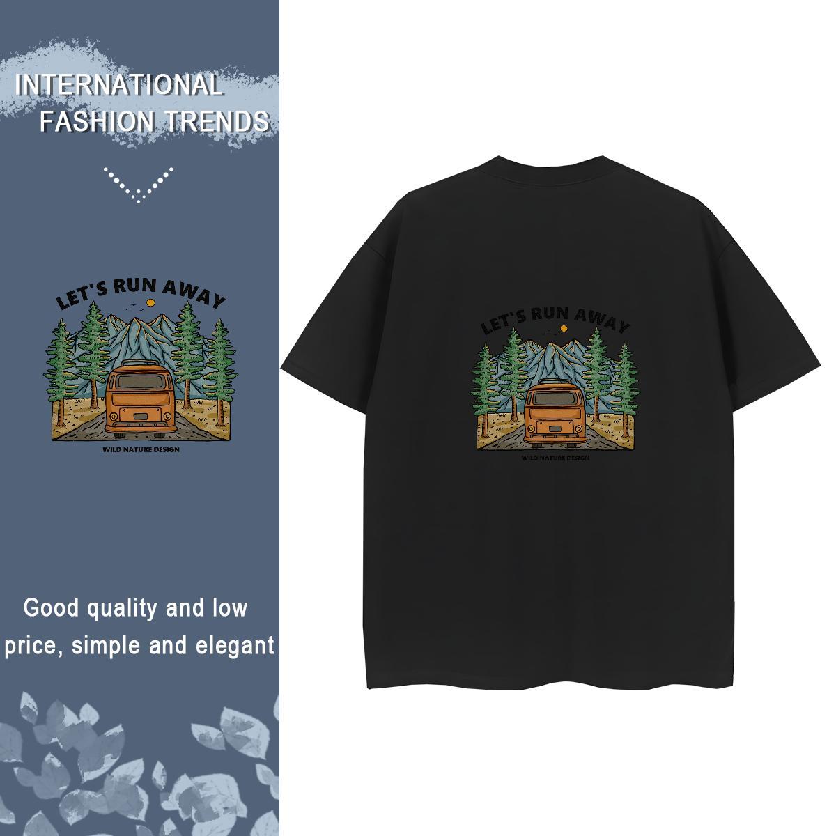 Custom T-Shirts 230g 100% Cotton Crew Neck Breathable Sport car Women Tshirts Soft DIY Anime Printed Tops Shirt