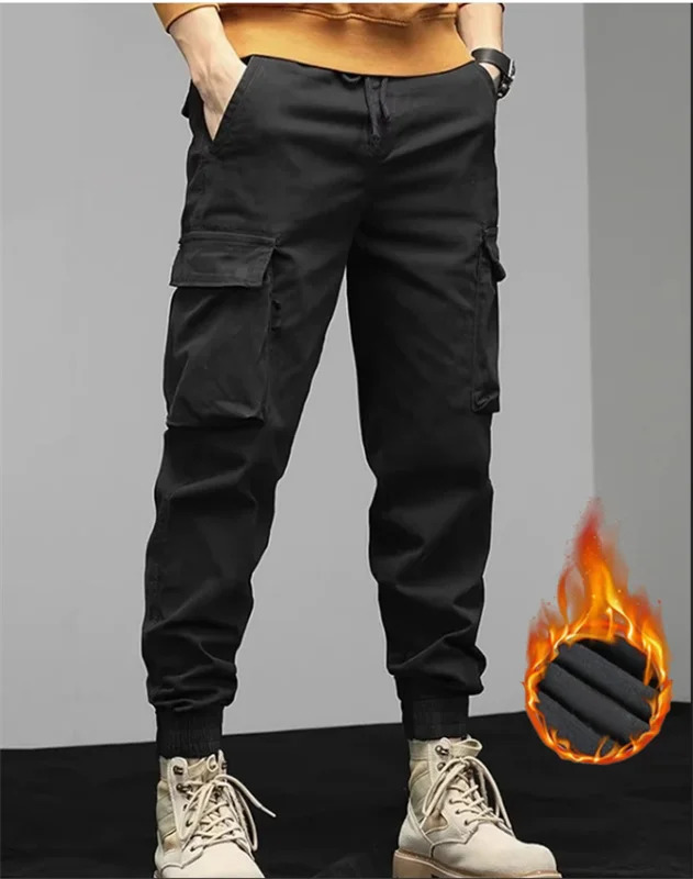 the latest spring and autumn trend handsome fashion overalls boys youth color matching loose bunched feet casual pants 241018