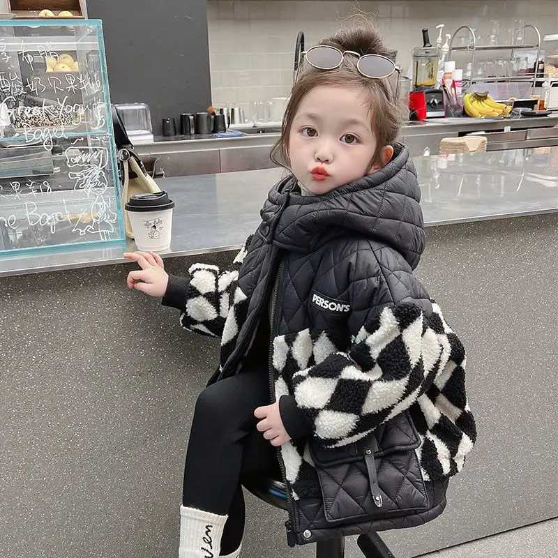 Thick Girl Cotton Coat New Baby Cotton Coat Winter Girl Cotton Coat Childrens Winter Clothing M241018