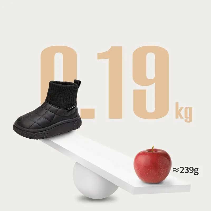 Boots Baby winter boots winter fashion ankle shoes unisex childrens snow boots waterproof baby boys and girls casual plush warm childrens shoes H24101