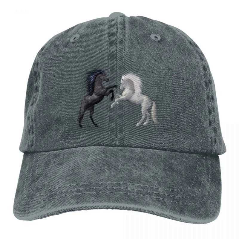Casual Baseball Cap Men Hats Women Visor Protection Snapback Horse Animal CapsX241018