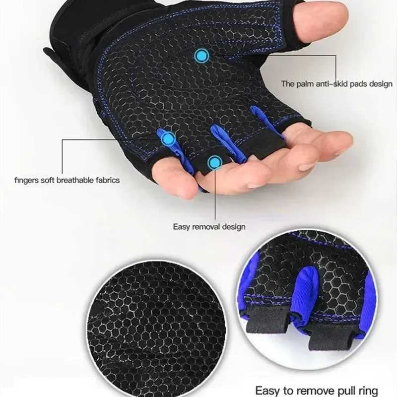 Mens womens knee pads outdoor sports cycling hiking training long knees finger glovesW241018