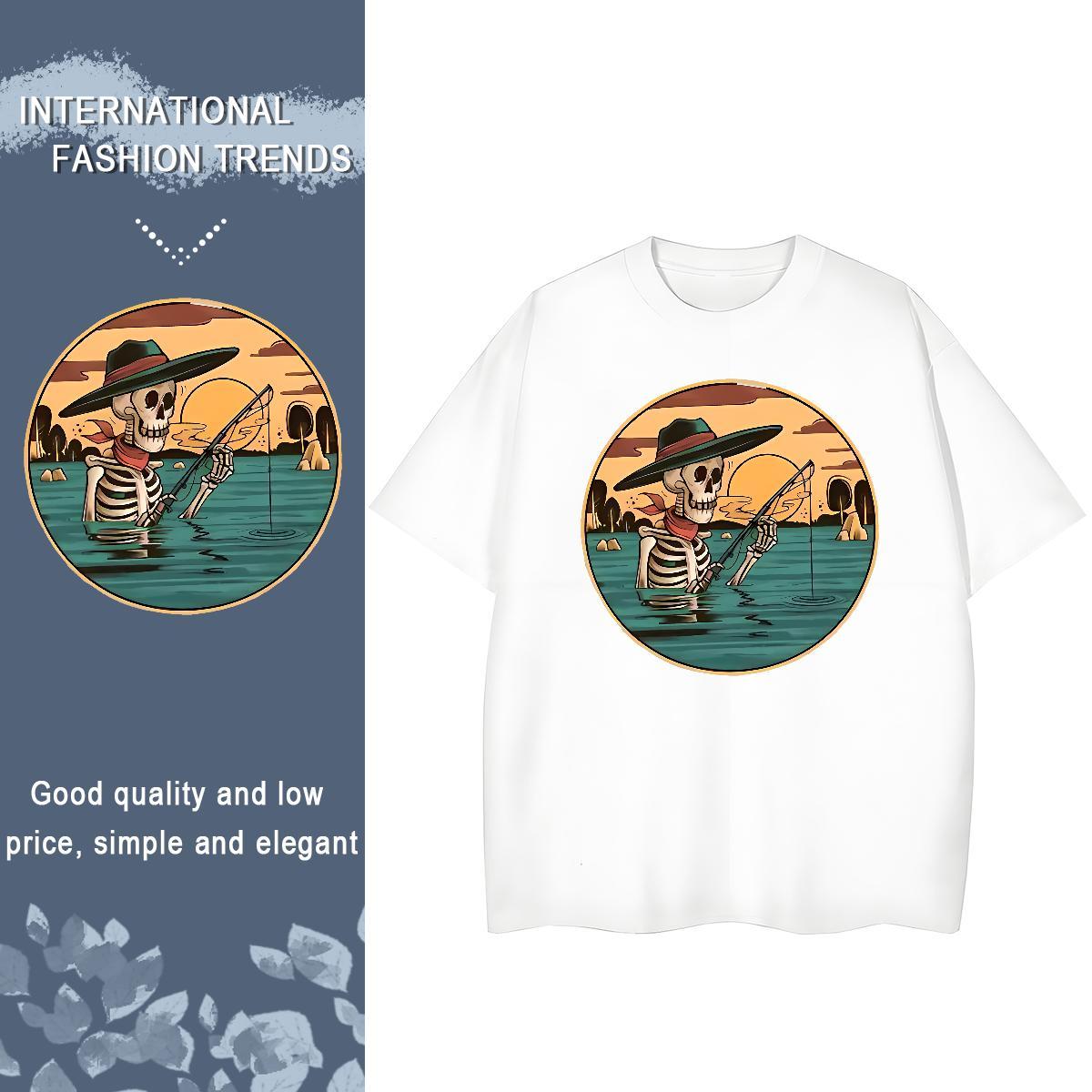 New T-Shirts 230g Pure Cotton Comfortable Home Outdoor sea Woman Tshirt Nice Custom Printing Tops Tees