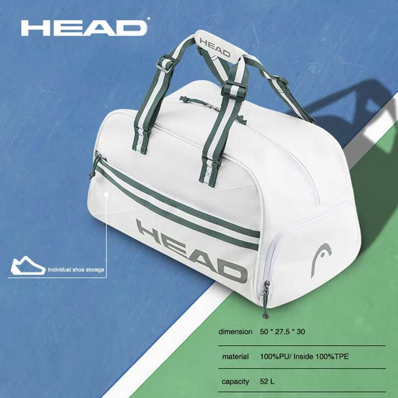 Outdoor Bags HEAD Tennis Bag Simple Fashion Court Bag Portable Tennis Racket Bag with Shoe Compartment Comfortable Racket Bag S2410187