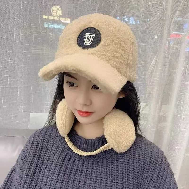 2024 New Style Personality Letters Fall and Winter Warming Ear Protector Casual Baseball CapX241018