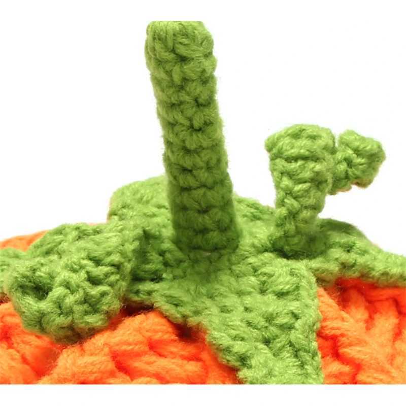 Baby Hat Cute Infant Halloween Hats Knitted Cap Newborn Baby Knitting Orange Pumpkin Bonnet Photography Accessories LX241018