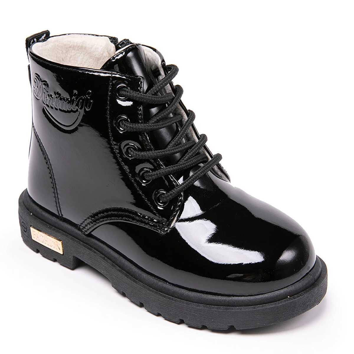 Boots Childrens fashionable snow warm waterproof anti slip boots for boys and girls H241018
