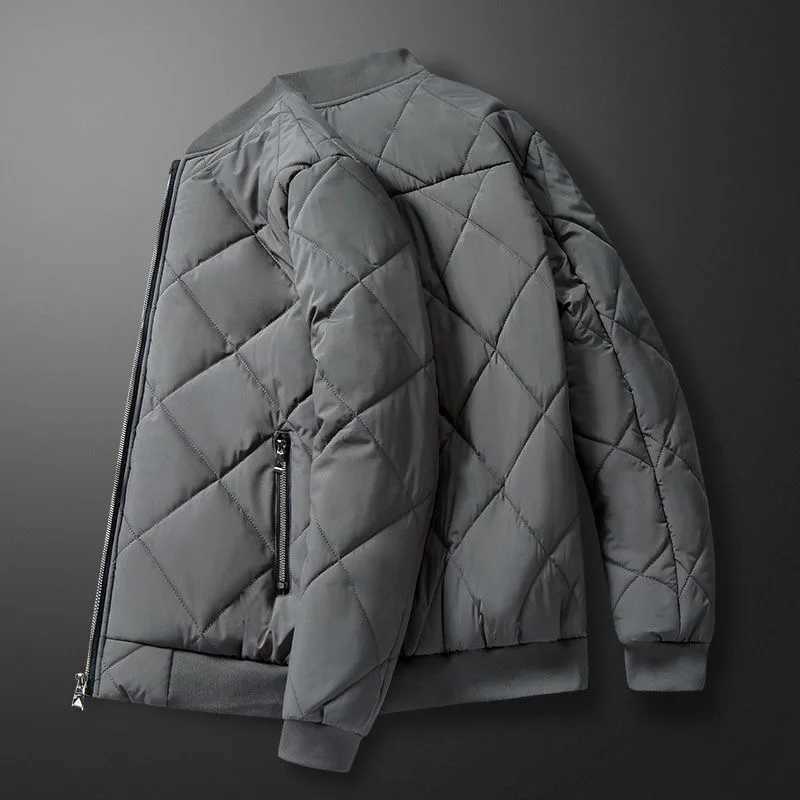 2024 Winter New Fashion Plus Fleece Thickened Warm Large Size Cotton-Padded Jacket Mens Casual Loose High-Quality Coat M-5XL LX241018
