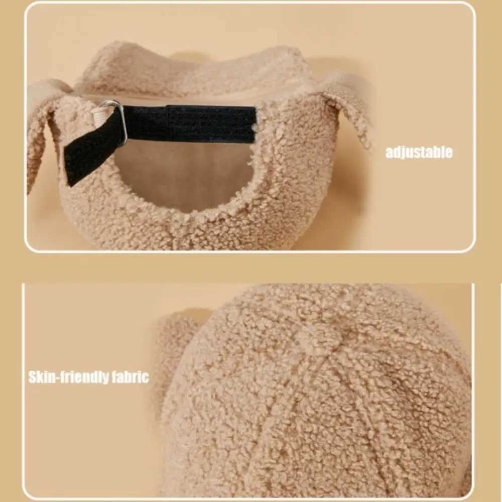New winter lamb fleece thickened baseball cap men and women luxury simple trend outdoor windproof ear protection warm peaked hatX241018