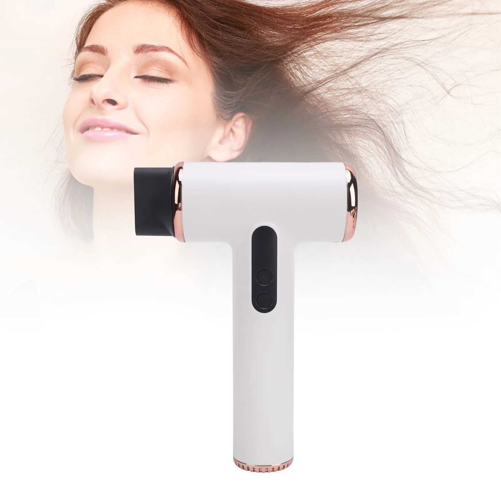 Compact hair dryer USB charging high-power 3-speed cordless hair dryer with digital screen suitable for outdoor women W241018