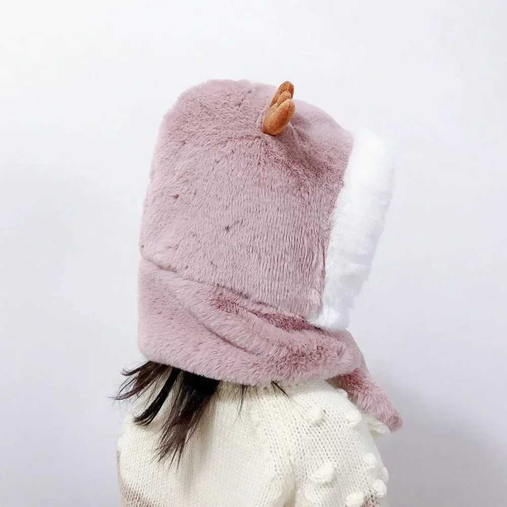 Baby Winter Warm Hat Scarf Girls Boys Winter Hat Earflap Hoodie Scarf Children Winter Thicken Ear Hat for Infant Baby Accessory LX241018