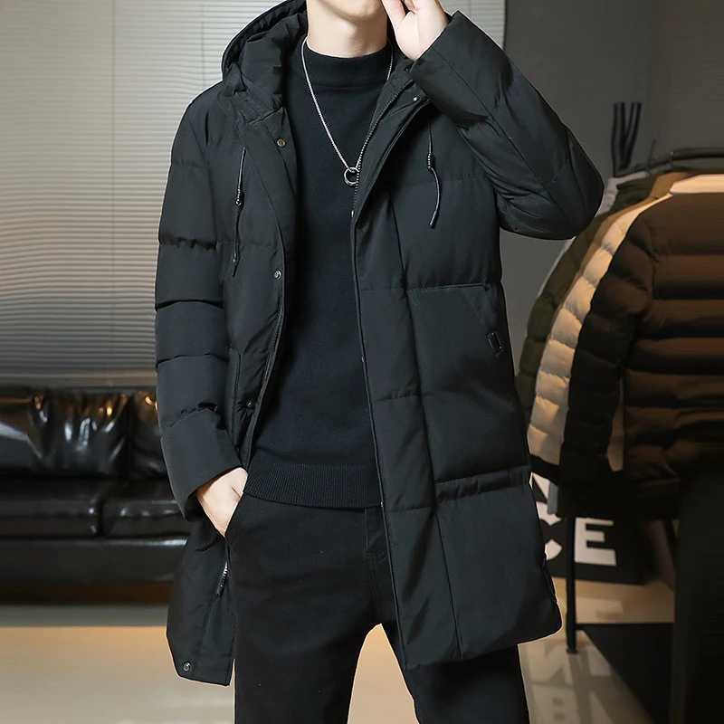 Slim Fit Jackets 2024 Winter Jackets For Men Hooded Casual Long Cotton Jackets Thicker Warm Parkas New Male Outwear Winter Coats LX241018