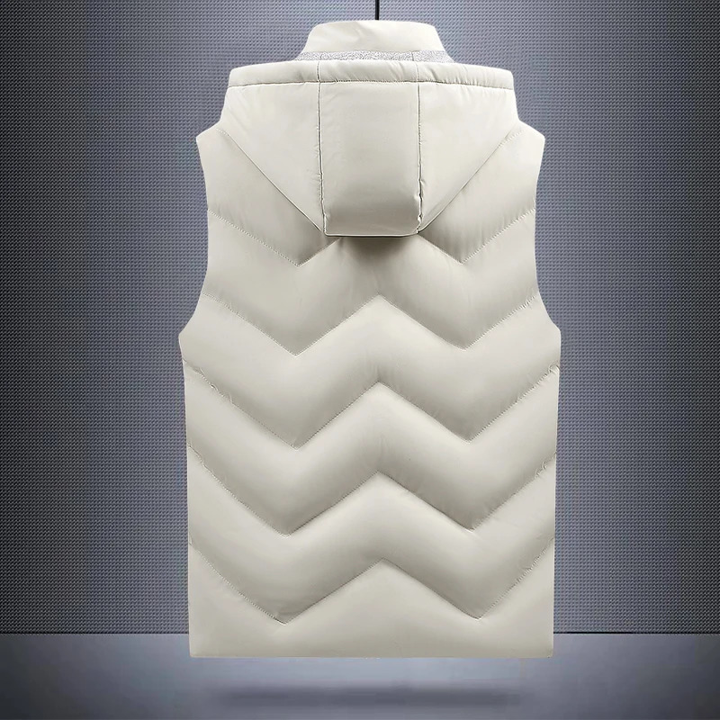 mens fashion spring autumn winter down cotton vest jacket young leisure selfcultivation 241018