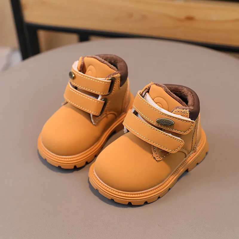 Boots 2024 Cotton Shoes Children Toddler Shoes Winter Shoe for Girl Kids Shoe for Girl Platform Boots Ankle Boots Zapatos Nia Botas H241018