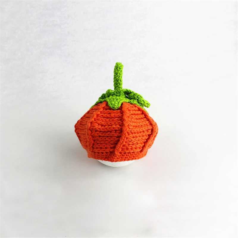 Baby Hat Cute Infant Halloween Hats Knitted Cap Newborn Baby Knitting Orange Pumpkin Bonnet Photography Accessories LX241018