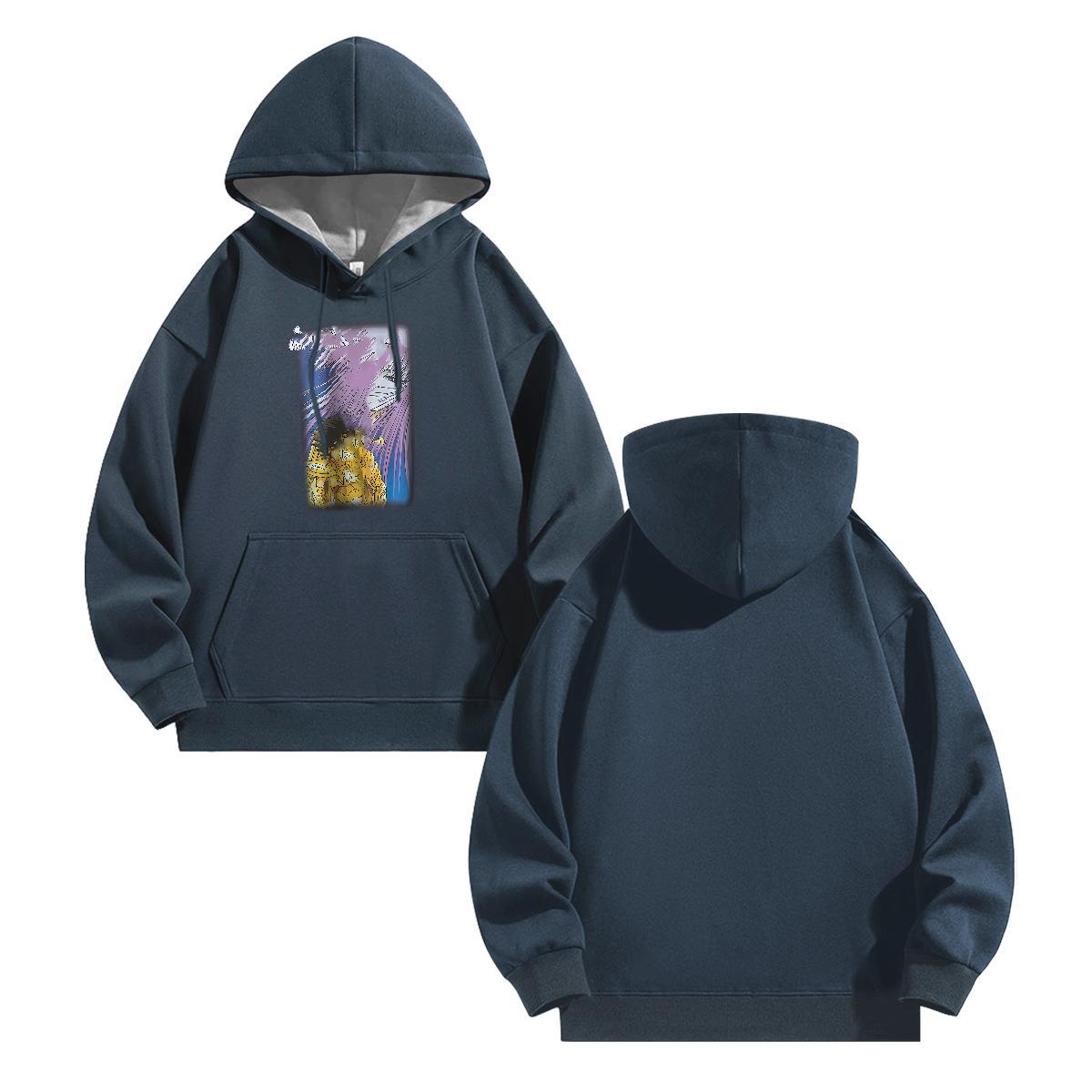 Stylist Men's Hooded Sweatshirt Street Wear Wholesale Hoodie for Man Woman Breathable Soft Custom Cartoon Hoody Thick Plush