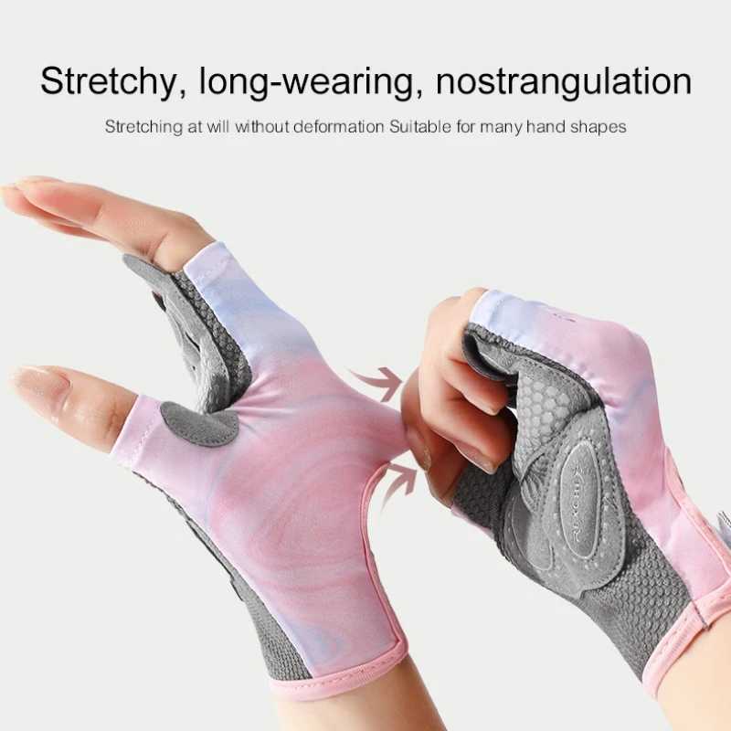 Mens and womens yoga gloves anti-skid sports gloves fitness training gloves foam pads soft sportswear weight lifting sports glovesW241018
