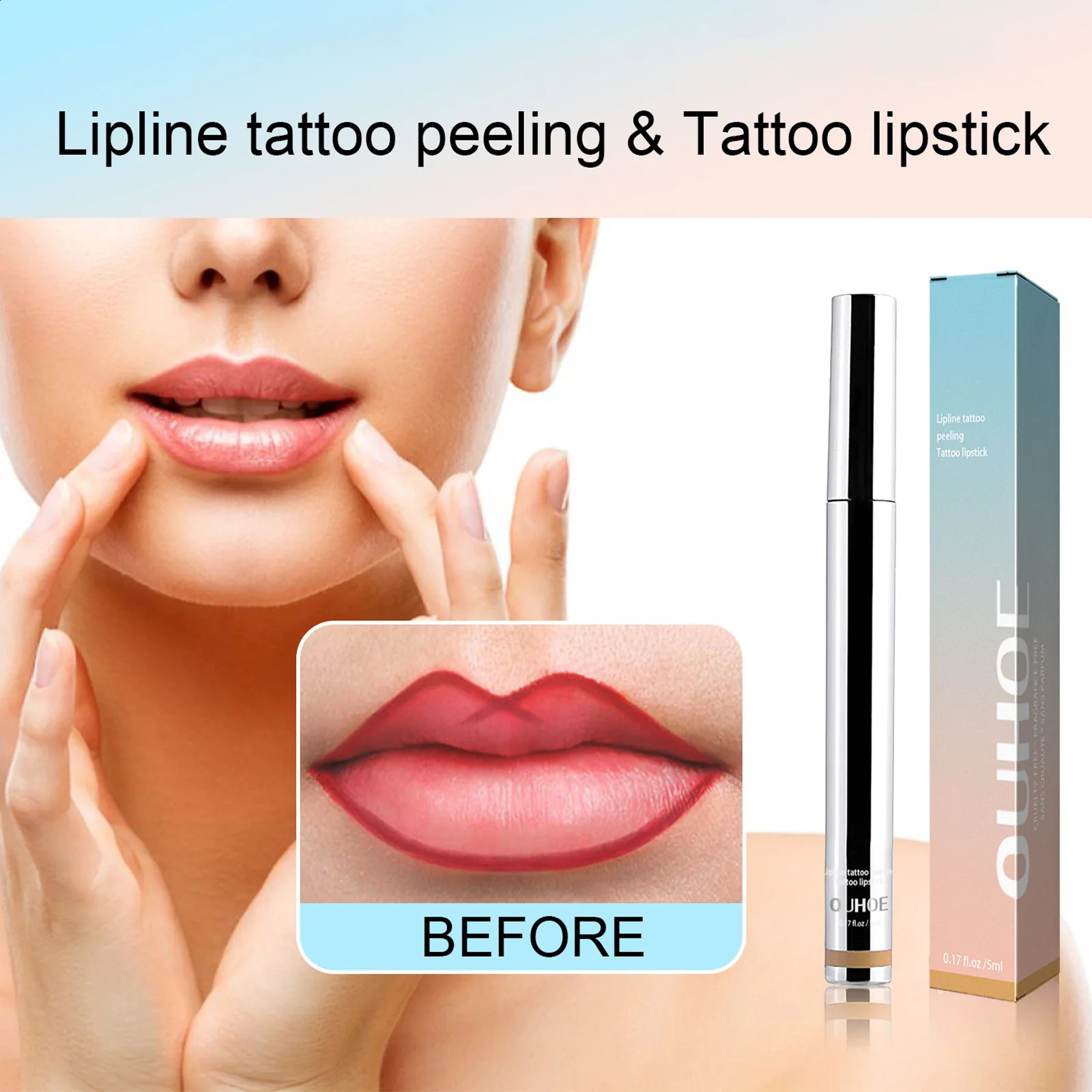 Peel Off Lip Liner Tattoo Pen Waterproof Long Lasting Lip Pencil Non Stick Matte Lipliner Moisturising Makeup Lipgloss Cosmetics 241017