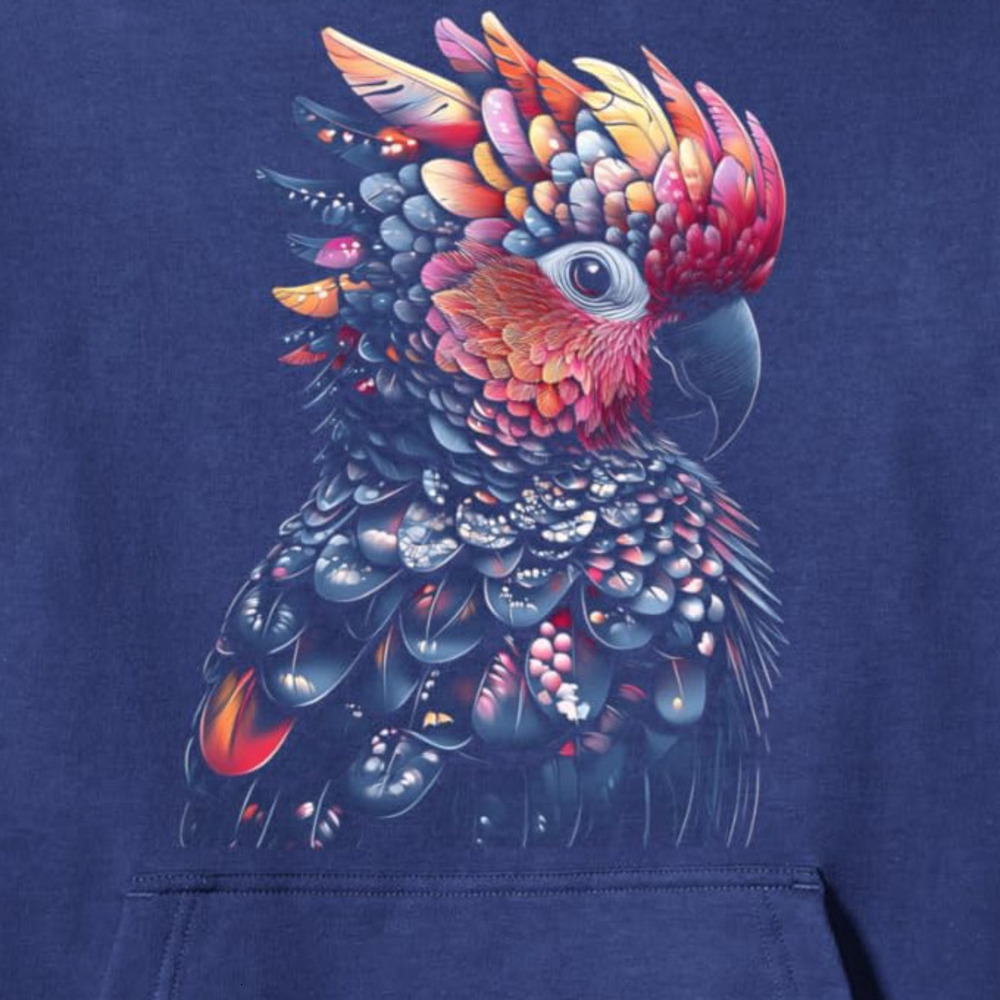 Hoodie for Mens Womens Cockatoo Parrot Bird Colorful Pretty Bird Lover Birder Gift Pullover Hoodie Graphic Hoodies sweatshirt Pullover Long Sleeve
