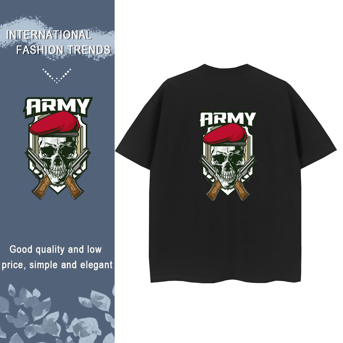 Designer T Shirts Women 230g Pure Cotton Comfortable Sports Casual skull Womens Tshirts Designer Nice Customized Print Clothes Shirt