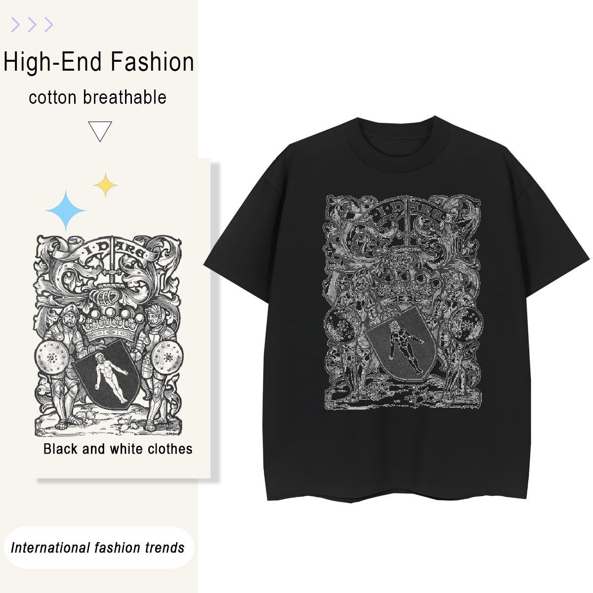 TOP Quality T Shirt For Woman 230g Pure Cotton Comfortable Sports Casual Religion Womens Tshirts Soft Custom Printing Clothes