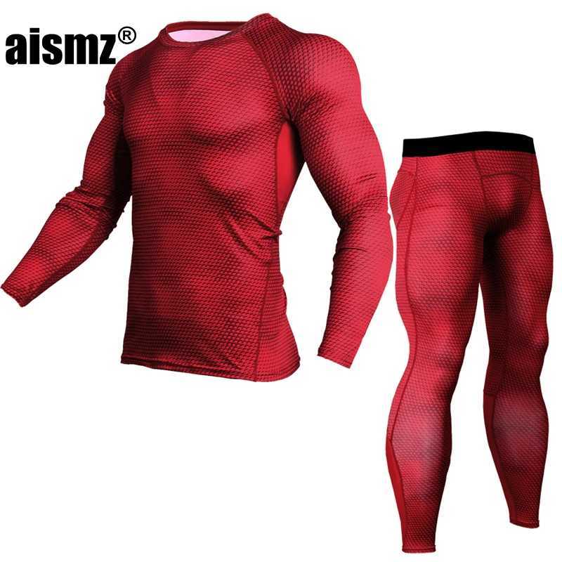 Men's Thermal Underwear Aism 2018 New Winter Hot Underwear Set for Mens Quick Drying Antibacterial Stretching Mens Hot Underwear Y2410186JBE