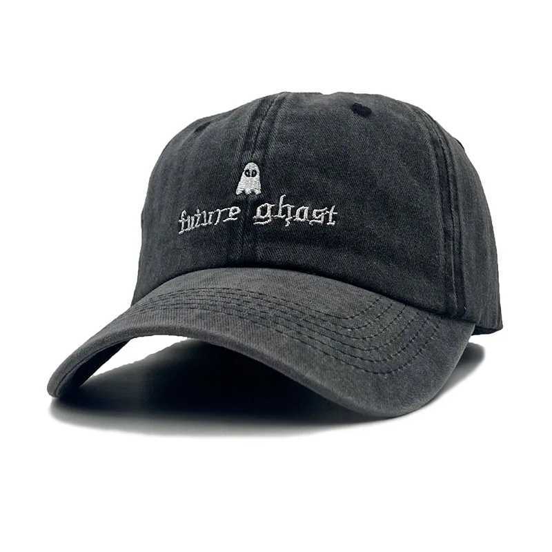 Summer Autumn Future Embroidery Ghost Hip Hop Sunshade Baseball Cap Washed Distressed Outdoor Sunscreen Soft Snapback Hat Q209X241018