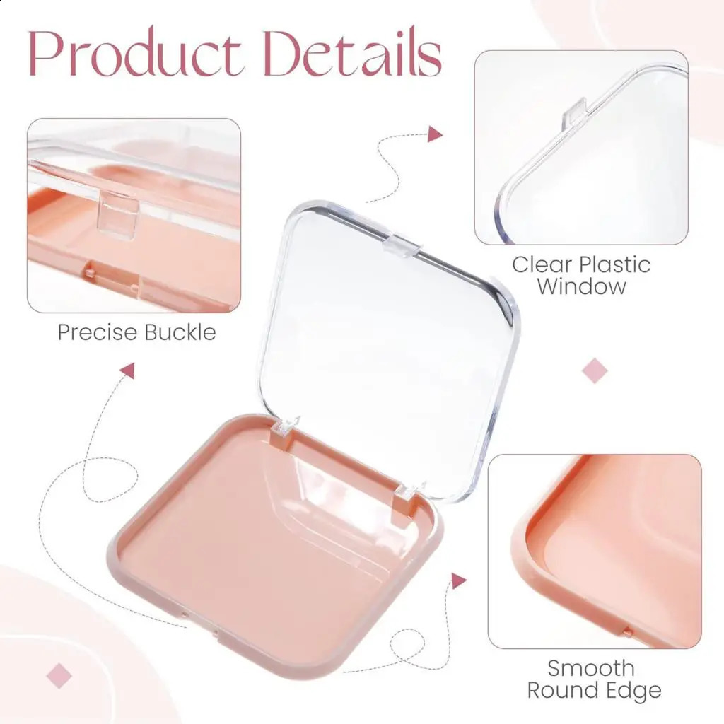 10Pcs Press on Nail Storage Boxes Nail Storage Box False Nail Packaging Box 241017