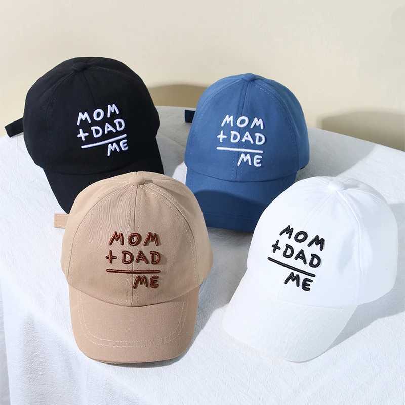 Letter Embroidery Baby Baseball Cap Solid Color Adjustable Toddler Boys Girls Snapback Hat Casual Kids Cotton Duck Tongue Caps LX241018
