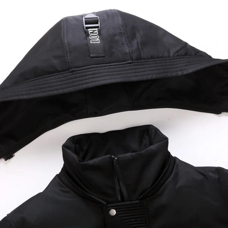 Winter Mens Long White Duck Down Jacket Fashion Hooded Thick Warm Coat Male Big Red Blue Black Clothes 241018