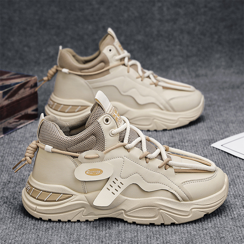 Men's Autumn New Thick Soled Casual Mid Top Sports Shoes