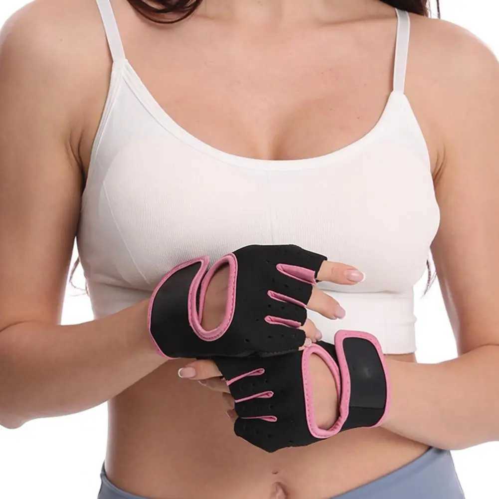 Mens Fitness Gloves Weightlifting Gym Bicycle Yoga Fitness Training Thin Summer Breathable Half Finger GlovesW241018