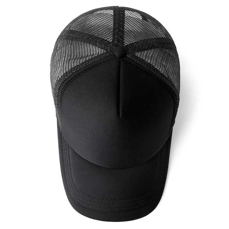 Unisex Cap Men Casual Plain Mesh Baseball Cap Adjustable Snapback Hats for Women Men Hat Hip Hop Trucker Cap Streetwear Dad HatsX241018