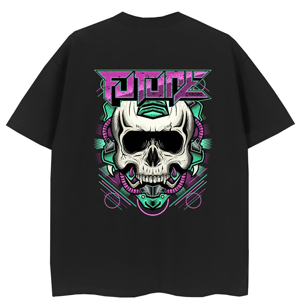 New Women T Shirts 100% Cotton 230g Breathable Soft Street skull Unisex Tshirts Wholesale Custom Print Oversized Tees Shirts