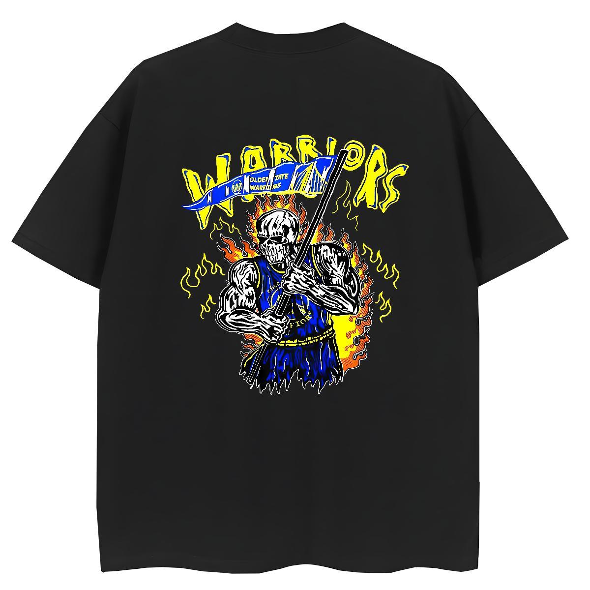 2024 DIY T shirt 230g 100% Cotton Breathable Soft Casual Daily Wear skull Woman Tshirt Designer Cartoon Printing L-4XL Tshirts