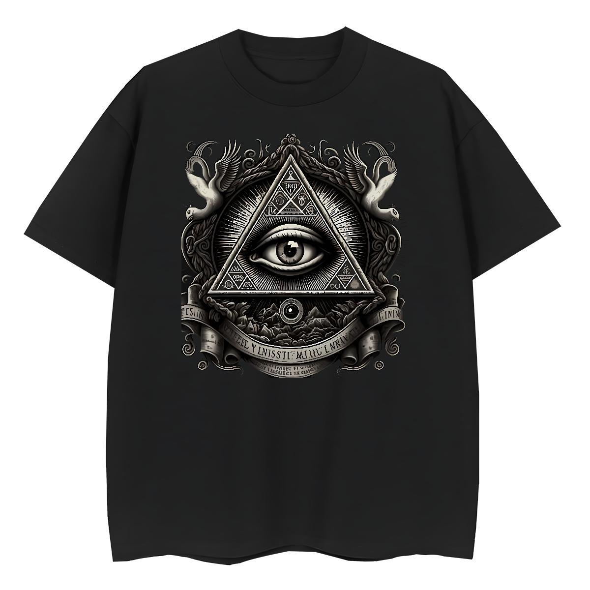 Classic Woman T Shirts 100% Cotton 230g O-Neck Short Sleeve Casual eye of the devil Women Tshirts Free Shipping Cartoon Print Tees